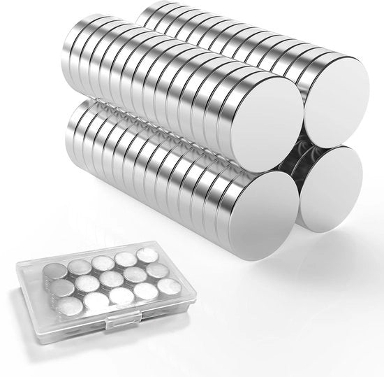 60 pezzi di magneti neodimio 10x2mm - piccoli magneti forti mini per avvisi, tabelloni, frigoriferi, attrezzi per hobby