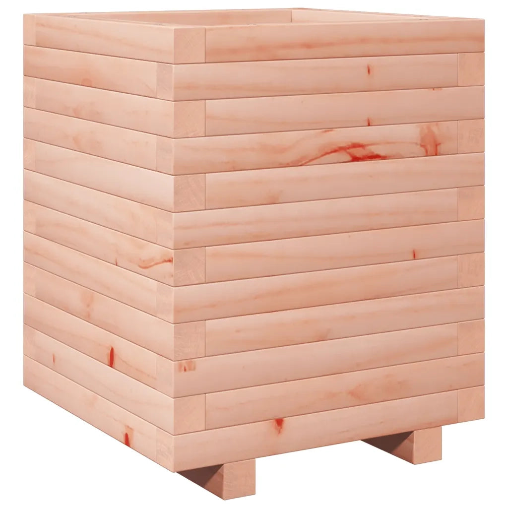 Fioriera | Cassetta per fiori | Vaso da Giardino 40x40x49,5 cm in Legno Massello di Douglas