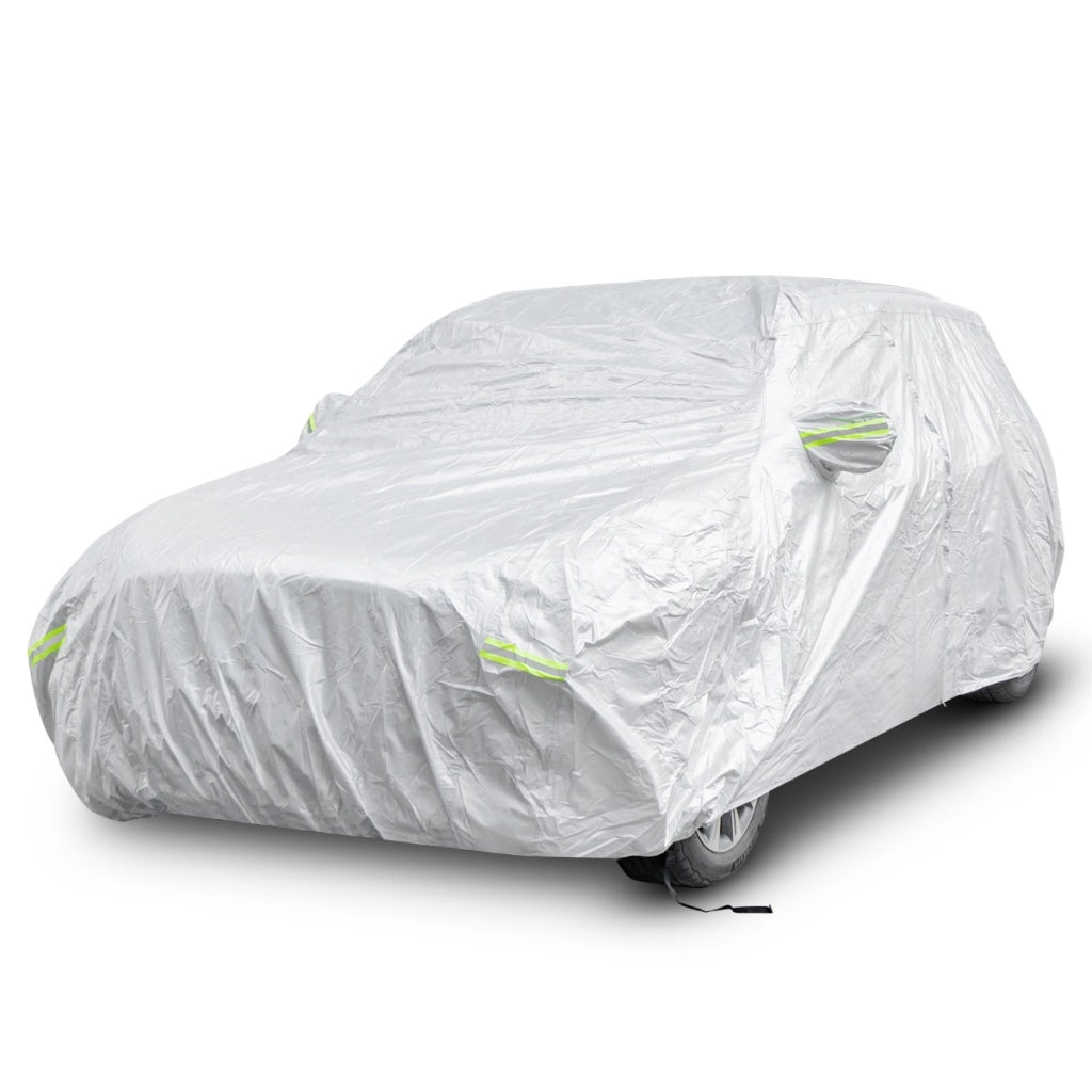 Coperturaper auto fino a 516cm anticipi con porta a zip serratura strisce riflettenti borsa, Copertura auto 516x191x164cm-Accessori per veicoli