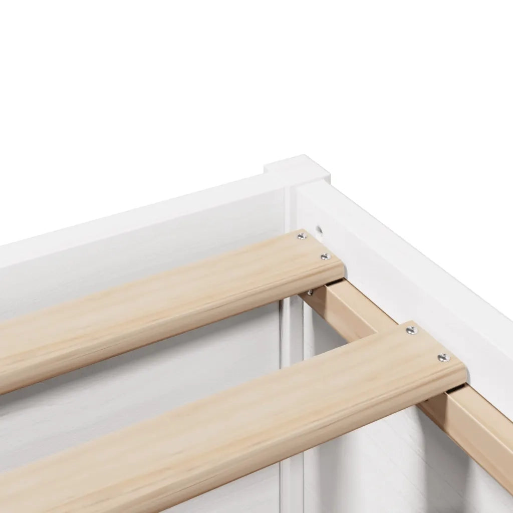 Letto senza Materasso Bianco 140x190 cm Legno Massello di Pino 3323468
