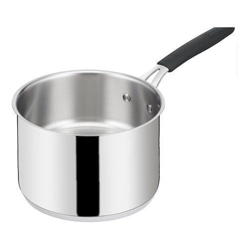 Lagostina 8900547520 Tempra Bollilatte Acciaio Inox 18-10 16 cm con Fondo Lagotherm Adatto a Induzione Gas e Forno colore Acciaio