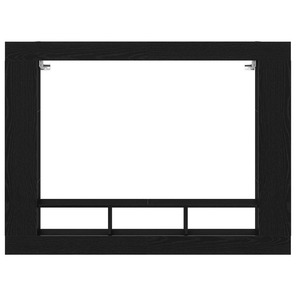 Mobile TV a muro  Nero Rovere 152x22x113 cm