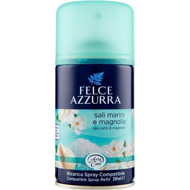 FELCE AZZURRA PROFUMATORE PER AMBIENTE AUTOMATICO RICARICA DA 250 ML FRAGRANZA SALI MARINI