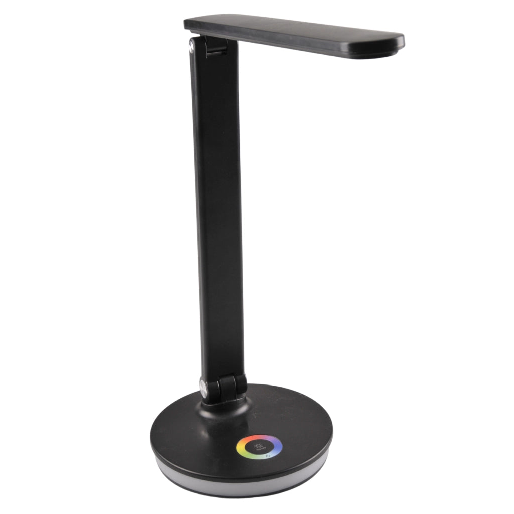 Lampada da scrivania LED nera 4000K RGB dimmer USB Polux