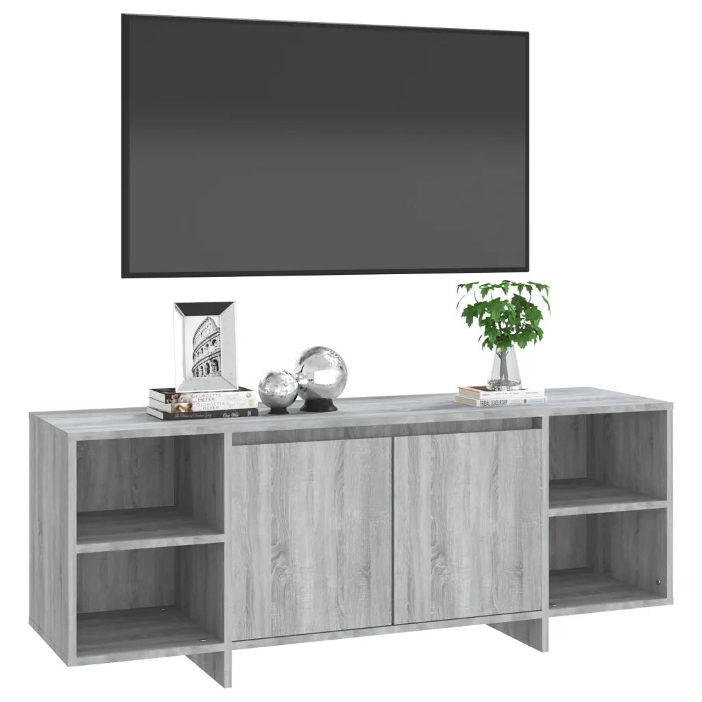 Mobile Porta TV Grigio Sonoma 130x35x50 cm in Truciolato cod mxl 7634