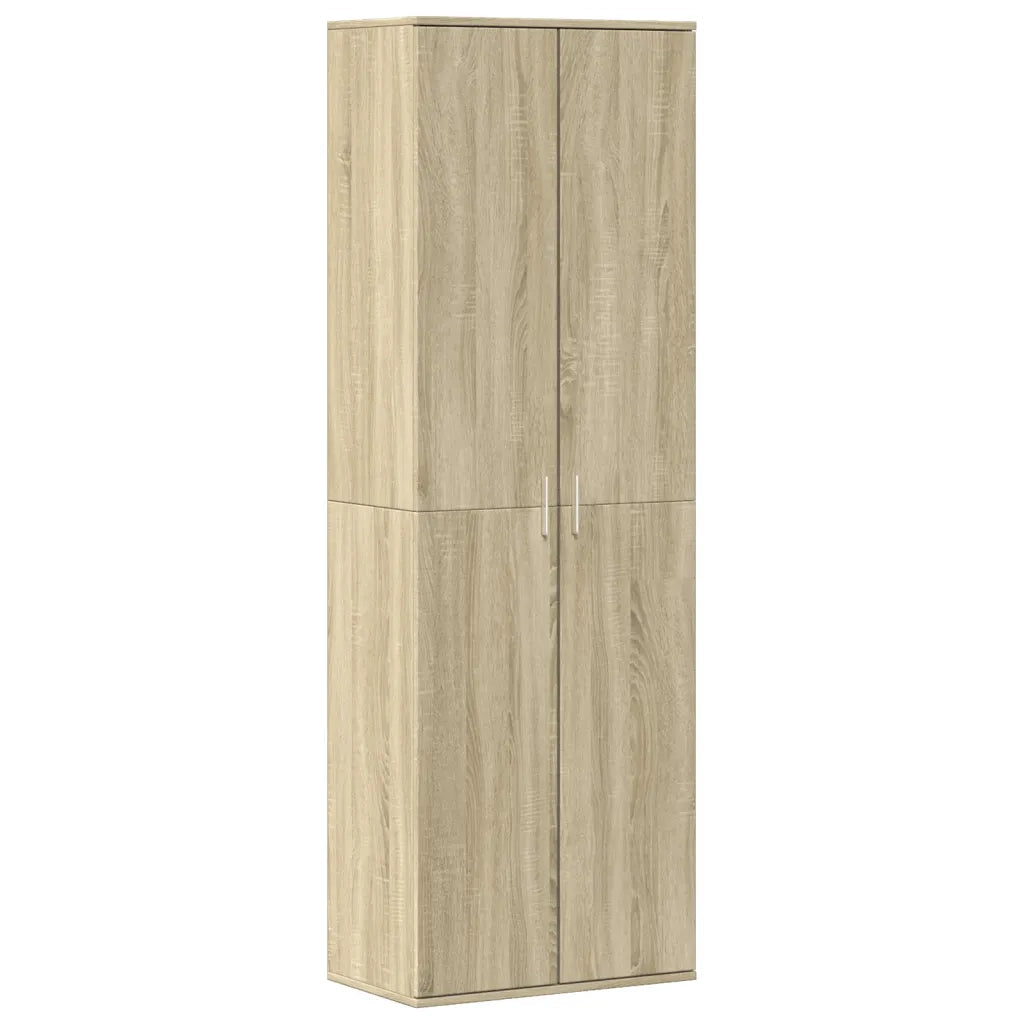 Credenza-Buffet-Armadio da cucina Rovere Sonoma 60x35x180 cm in Legno Multistrato