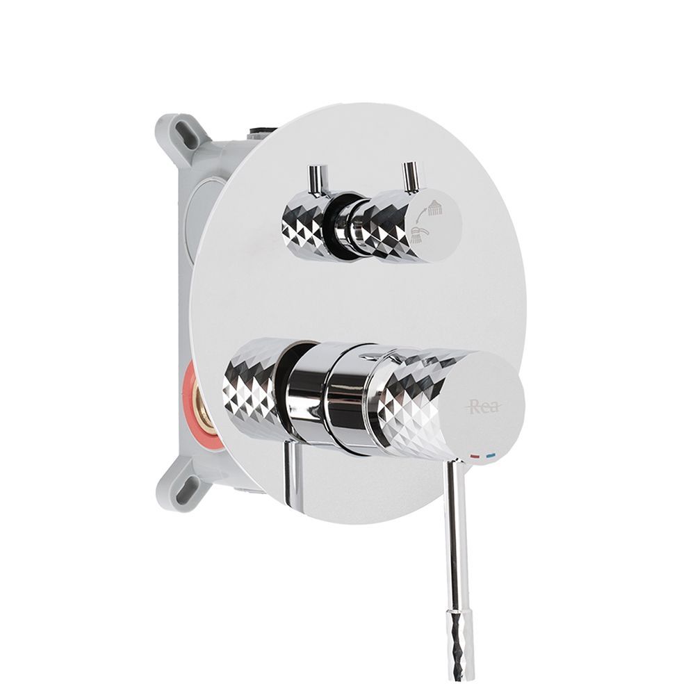 Set Doccia Da Incasso Rea Lungo Diamond Chrome + Box