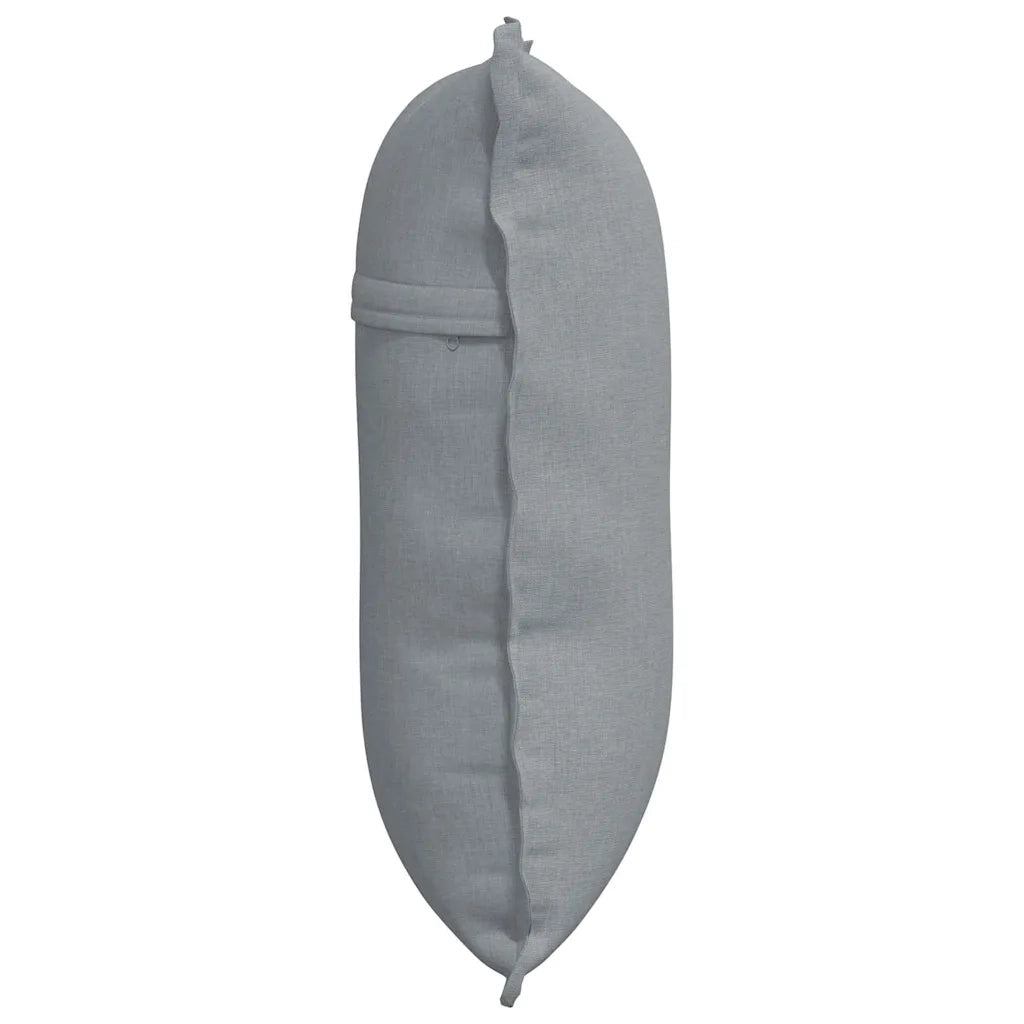 Cuscino per Schiena Grigio chiaro 60 x 19 x 50 cm Tessuto