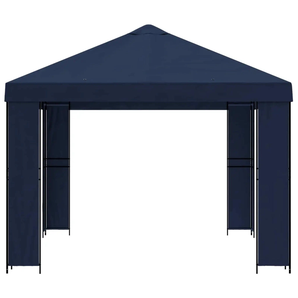 Gazebo 4 × 3 m Blu Poliestere e Acciaio 190 900379