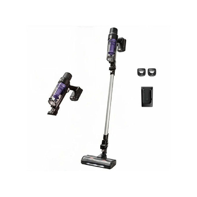 Rowenta RH6A21WO Aspirapolvere a Bastone 2 in 1 Ciclonica 18V 45 min 140W 81 dB colore Alluminio Viola