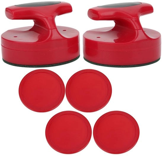 Set di sostituzione per hockey su ghiaccio - Kit di sostituzione per pusher grande dimensione - Materiale ABS di alta qualità - 4 palle - Duraturo - Sensazione di comfort - Palla da hockey