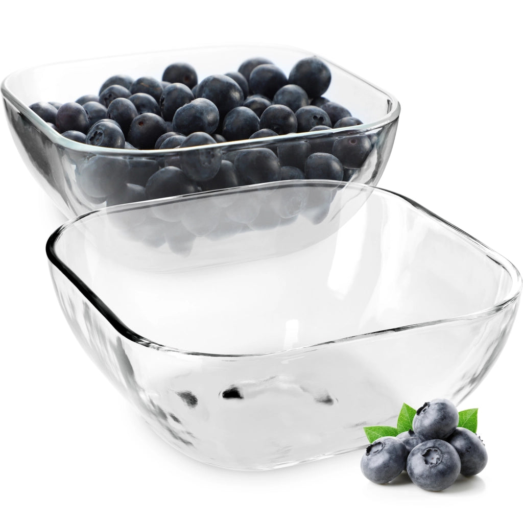 Ciotole in vetro KADAX per insalata, snack, insalata e frutta, 13,5 cm, set da 2