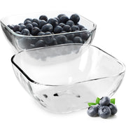 Ciotole in vetro KADAX per insalata, snack, insalata e frutta, 13,5 cm, set da 2