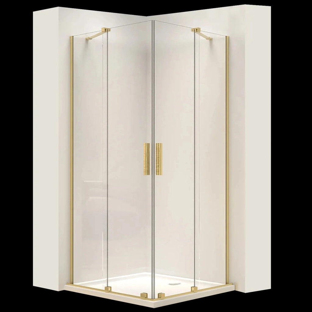 Cabina Doccia Rea Montana Double Gold Brush 80x80