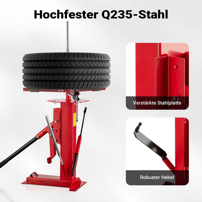 Smontagomme universale manuale per pneumatici fino a 21" auto e moto