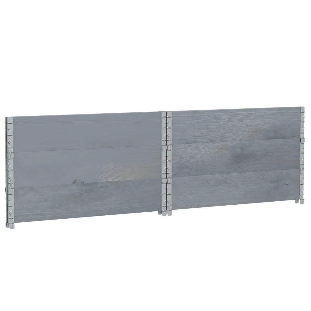 vidaXL Fioriera da Giardino Grigia 100x100 cm Legno Massello di Pino