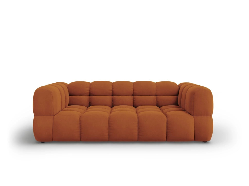 Cosmopolitan Design - Divano "Sky" 3 posti in velluto terracotta 