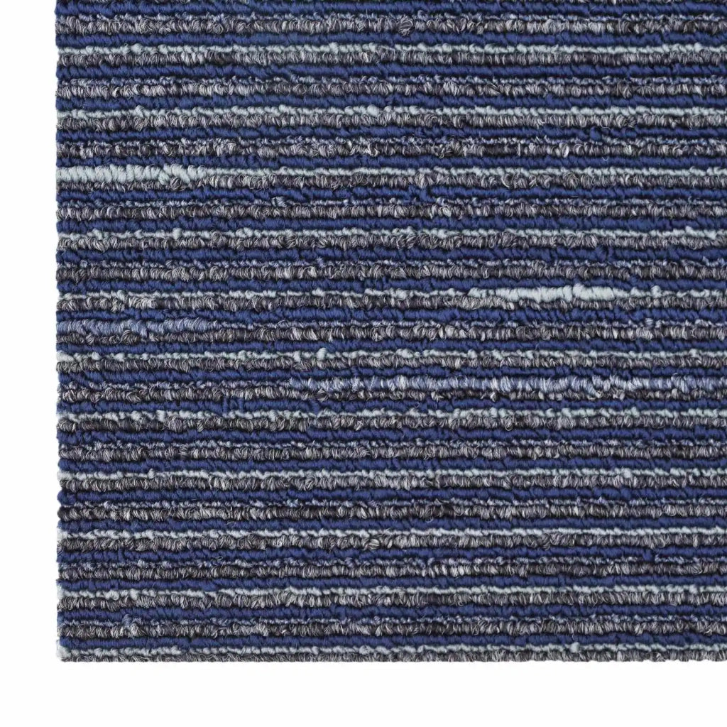 Piastrella per Tappeto Strisce Blu 50 x 50 cm 36 pz CFW7183760