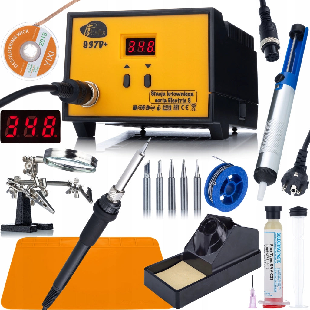 Stazione Saldante Rosfix 937D+ 60W – Display LED, Regolazione Temperatura 200-480°C