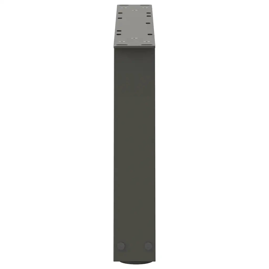 vidaXL Gambe per Tavolino da Caffè a Forma di V 2 pz Antracite 70x(30-31,3) cm Acciaio