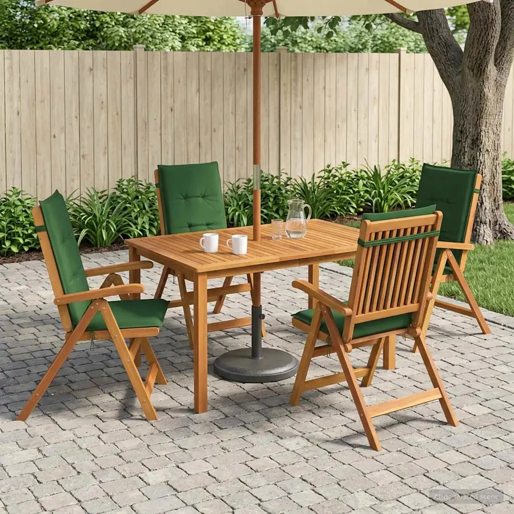 Set da pranzo da giardino 5 pezzi Naturale 3434571