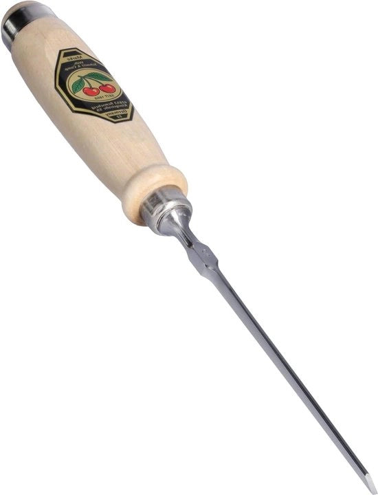 Beccuccia di alta qualità con impugnatura di legno bianco smaltato forgiata a mano in Germania - 2 mm