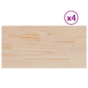 Piani Tavolo | Superficie Tavolo | Piano Scrivania 4 pz 90x45x1,7 cm Rettangolare Legno Massello Pino