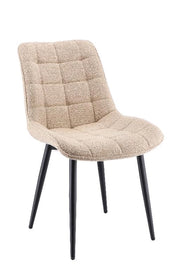 Sedia da Soggiorno o Ufficio in Velluto Arles Beige 49,5 x 64,5 x 84,5 cm