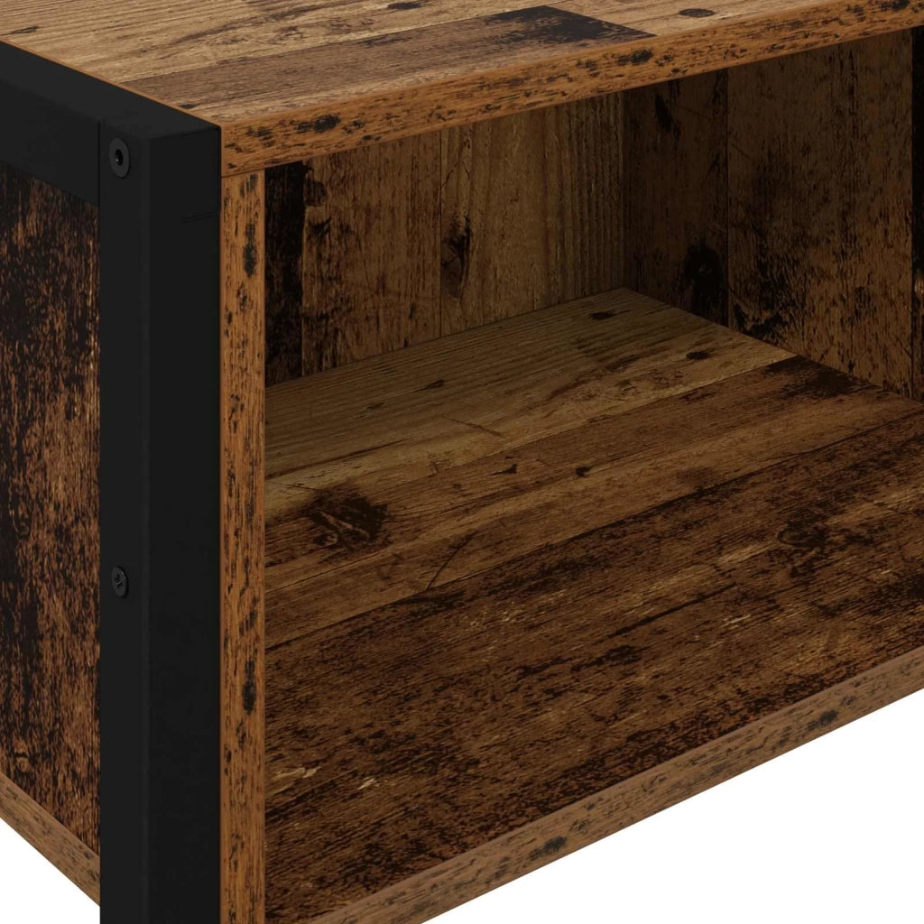 Tavolino | Tavolo laterale Legno vecchio 100 x 36 x 75 cm Legno multistrato