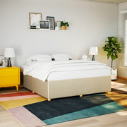 Giroletto senza Materasso Crema 200x200 cm in Tessuto