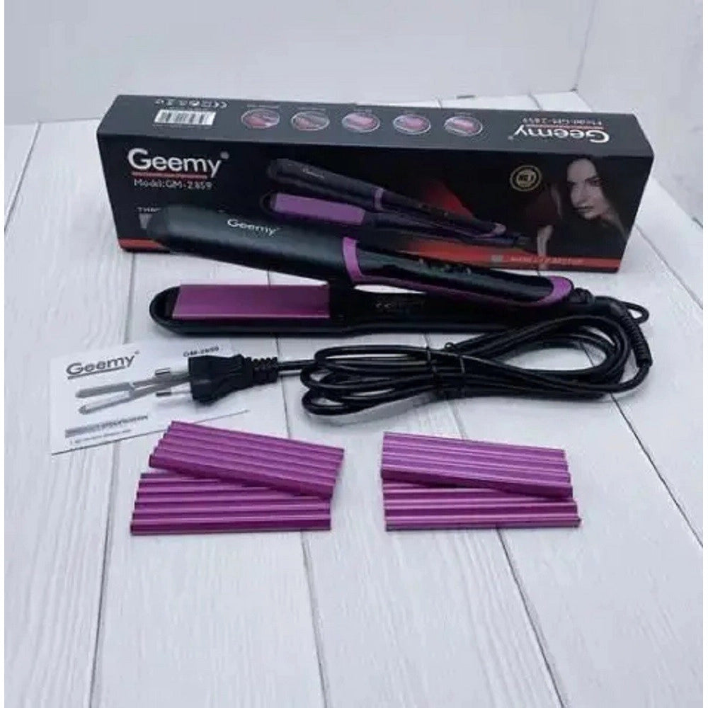 Trade Shop - Piastra Professionale Capelli 3in1 Multistyler Ondulata Ugelli 3 Funzioni Gm2859 -