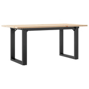 Tavolino da salotto | Tavolino da caff¨¨ | Tavolino da Soggiorno Telaio a O 90x40x45cm Legno Pino e Acciaio
