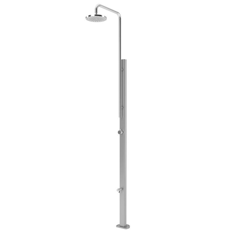 Doccia da giardino CHROME in acciaio inox 304 Astralpool, con lavapiedi - Doccia Da Giardino Chrome In Acciaio Inox 304 Astralpool, Con Lavapiedi Doccia Da Giardino Chrome In Acciaio Inox 304 Astralpool, Con Lavapiedi Argent