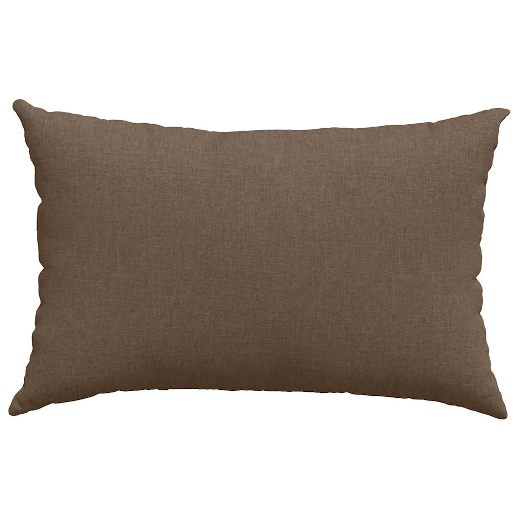 Cuscini da Divano 2 pcs Marrone 60 x 40 cm Tessuto