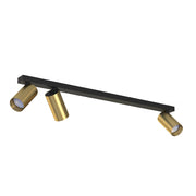 Plafoniera a barra 3 luci Nowodvorski MONO 7783 nero ottone