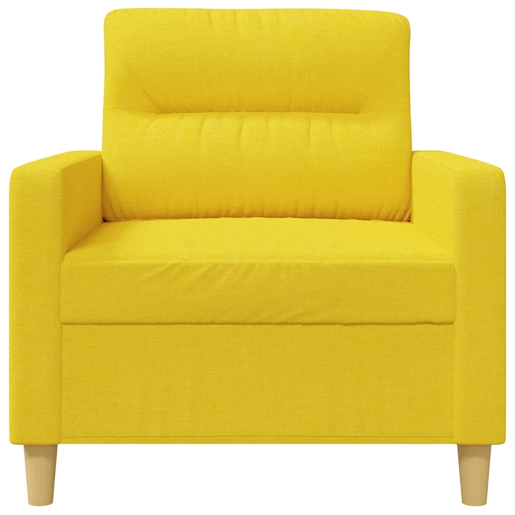 Poltrona Giallo Chiaro 60 cm in Tessuto