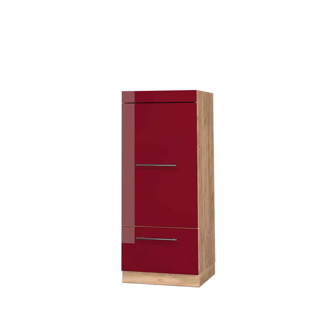 Vicco Set mobili bagno Rosso bordeaux lucido 60 cm