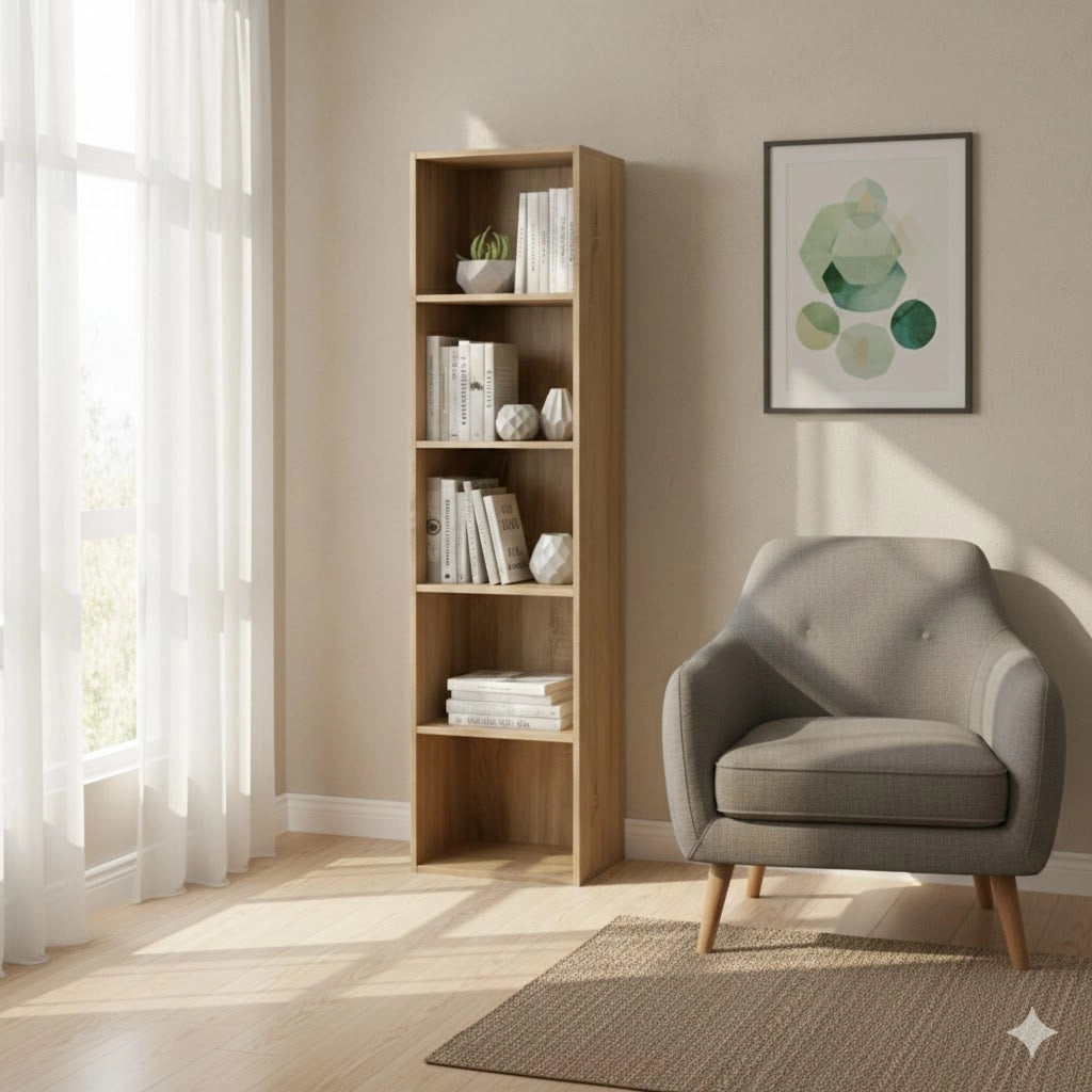 KIT LIBRERIA READY 40X29XH172 CM ROVERE  NORDIK- 1,0 pz