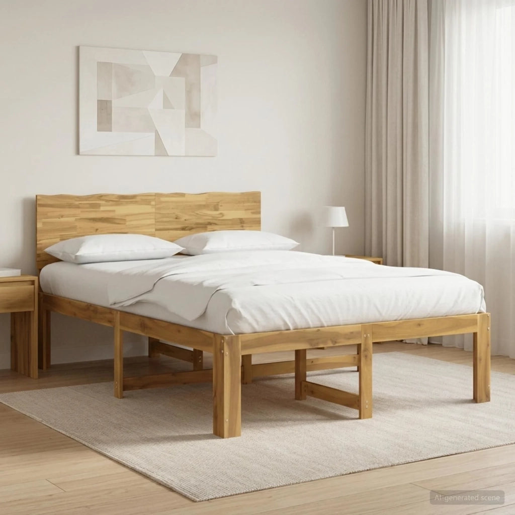 Letto matrimoniale con testiera ROSTOCK Bianco 140 x 190 cm 3405445