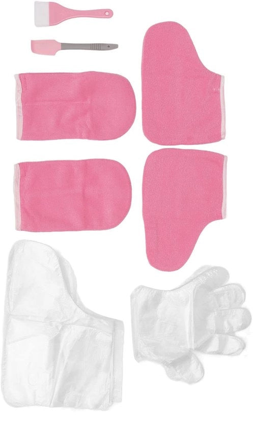 Imbottite per Mani e Piedi - Calzamaglie di Emergenza - Manopole e Calzini di Ricambio - Riscaldanti - Flanelli - Rosa - Cura delle Mani