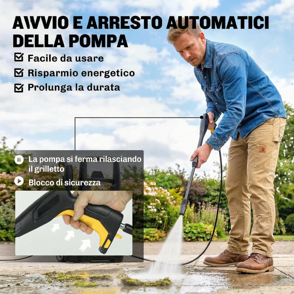 Idropulitrice ad Alta Pressione 1600W ¨C Minimal ¨C Giallo