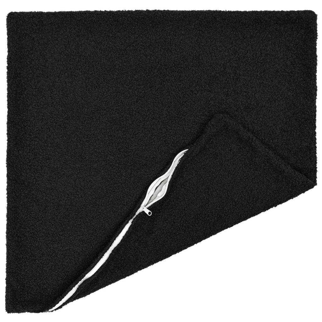 Federa 2 pcs HEERLEN Nero 80 x 80 cm Bouclé 913613