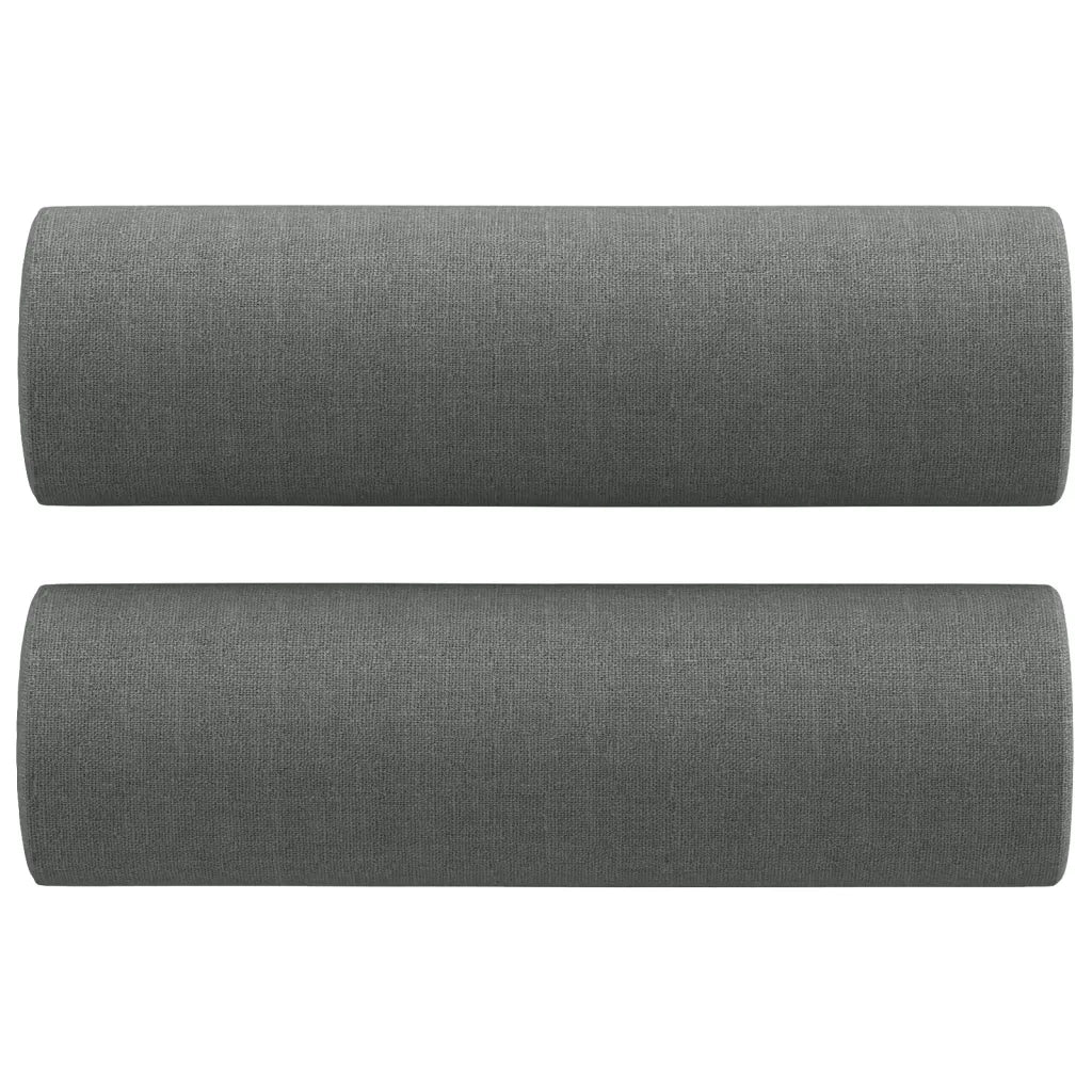 Divano a 2 Posti con Cuscini-Sofa 2 Posti con Cuscini Grigio Scuro 120 cm in Tessuto 178037