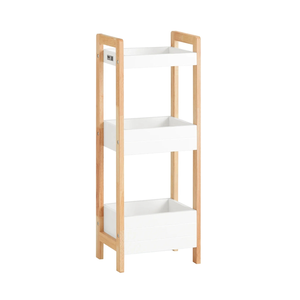 biancheria bagno cesta bagno cesta biancheria Scaffale Bagno cesta scaffale mobili bagno salvaspazio bianco FRG226-WN