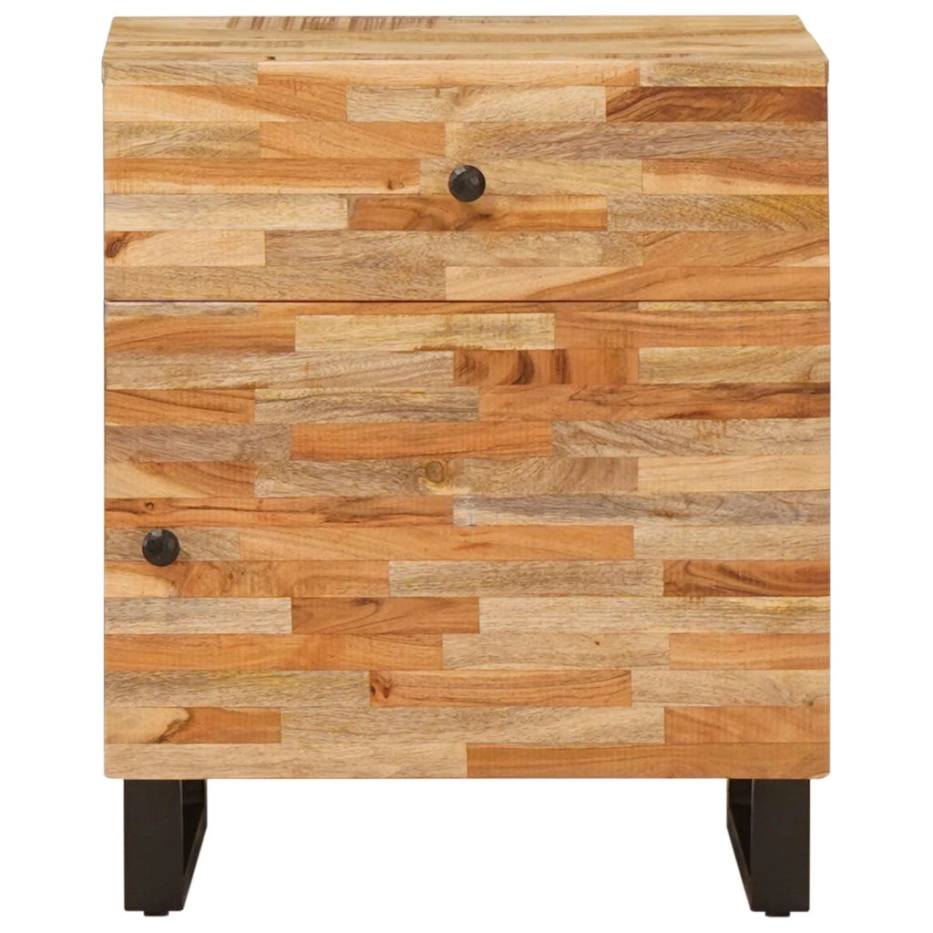 Armadio funzionale rettangolare per camera da letto 50 x 33 x 60 cm in legno massello di mango marrone 02_0057810