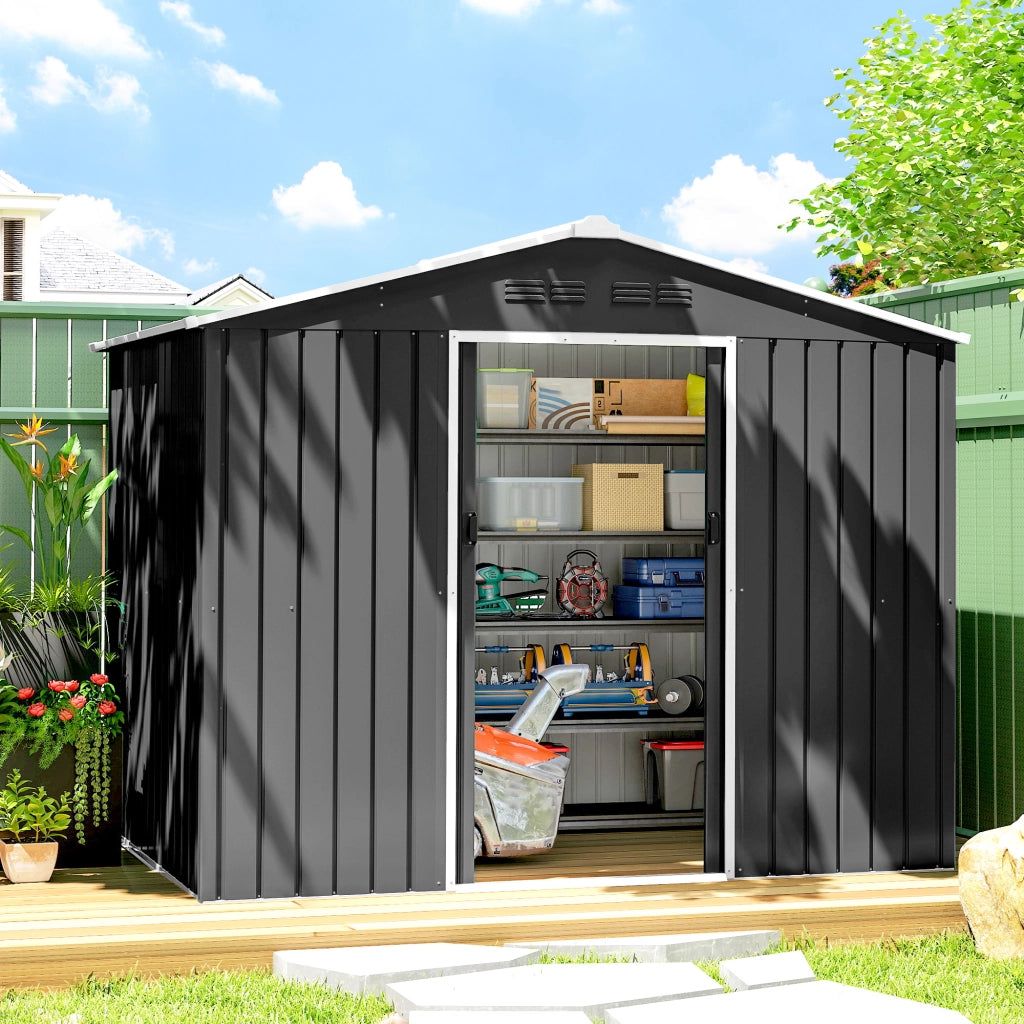 Casetta da Giardino ¨C zephmum ¨C Grigio Scuro Acciaio 230x170x? cm