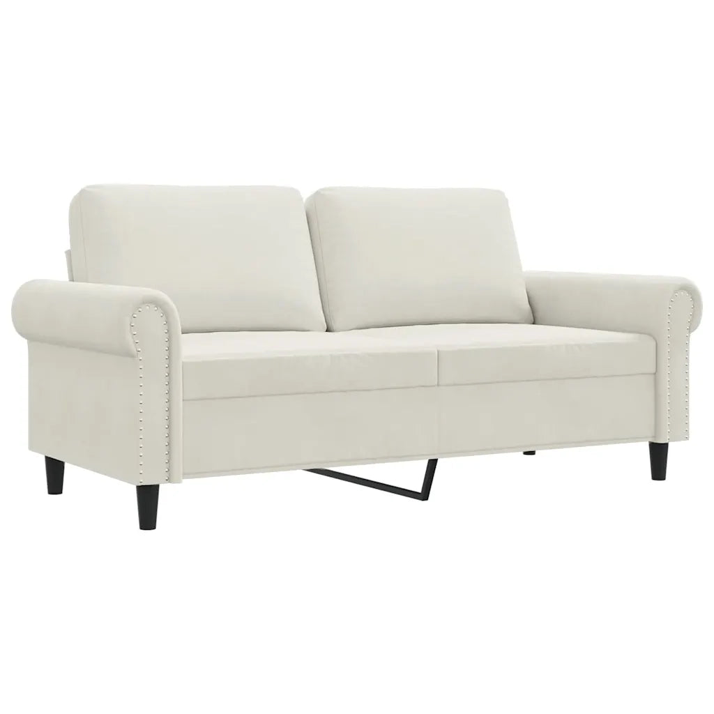 Divano a 2 Posti crema 140 cm in Vellutocod mxl 134745