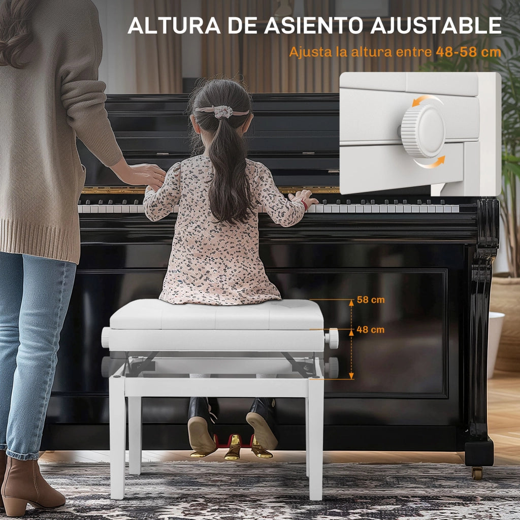 Tavolo regolabile in altezza ¨C zephmum ¨C bianco legno 120x60x48-58