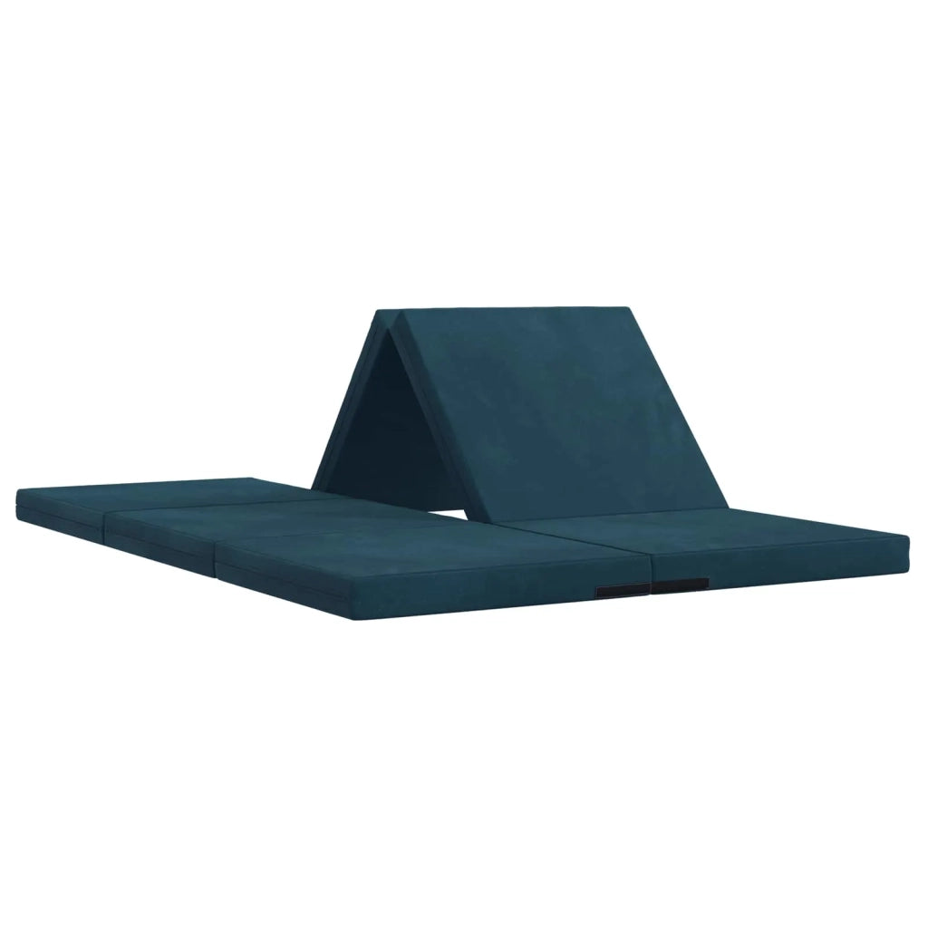 Divano Letto Pieghevole 140 x 67 x 45 cm Blu