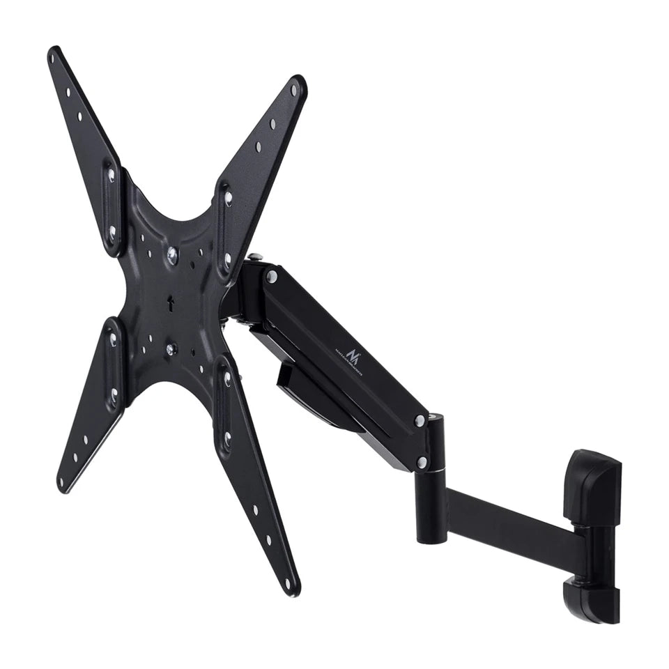 Supporto nero per TV o monitor Maclean MC-784 a molla a gas da 32 "-55" 22kg con 2 bracci